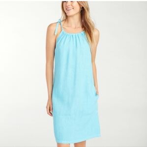 28 Palms Linen Halter Sundress small